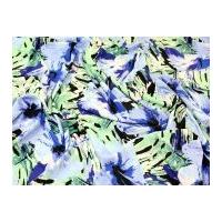 John Kaldor Floral Print Stretch Jersey Dress Fabric Blue & Mint