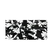 John Kaldor Floral Print Microfibre Dress Fabric Black & Ivory