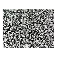 John Kaldor Geometric Print Stretch Jersey Dress Fabric Black & White