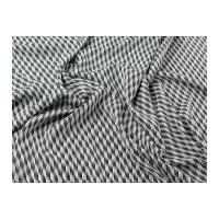 John Kaldor Geometric Print Microfibre Dress Fabric Black & White