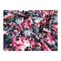 john kaldor floral print microfibre dress fabric pink brown
