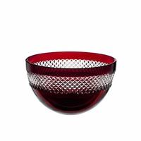 John Rocha Red Cut Bowl 20.5cm