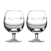 john rocha geo brandy glass set of 2