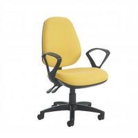 Jota high back operator chair fixed arms charcoal