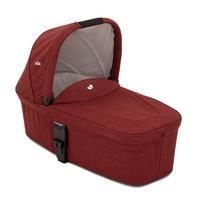 joie chrome dlx carry cot in cranberry