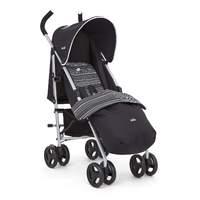 joie nitro plus stroller with footmuff in skewed lines caviar