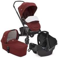 Joie Chrome Cranberry Travel System with Gemm Car Seat in Black