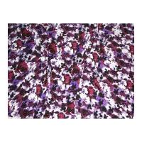 John Kaldor Floral Stretch Jersey Dress Fabric Purple