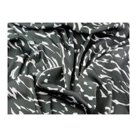 John Kaldor Abstract Print Stretch Sateen Suiting Dress Fabric Black & Grey
