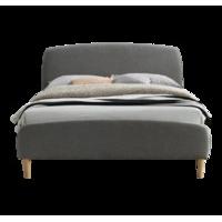Josef Fabric Bed - Grey Double