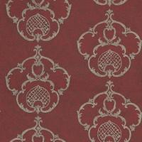 John Morris Wallpapers Portland Damask Burgundy, VPD 105