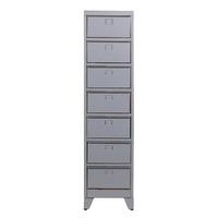 jools max 7 drawer locker cabinet grey