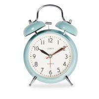 Jones Clocks Rise & Shine Teal Analogue Alarm Clock