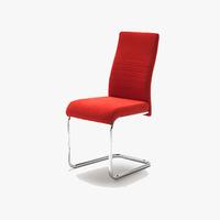 jonas metal swinging red dining chair