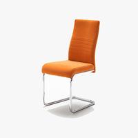 jonas metal swinging orange dining chair