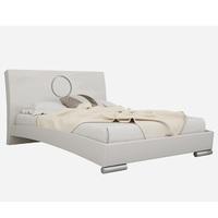 Joyce King Size Bed In Cashmere High Gloss