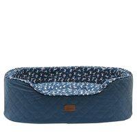 joules slumber oval quilted pet bed pine