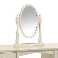 Josephine 68x58cm Dressing Table Mirror in White