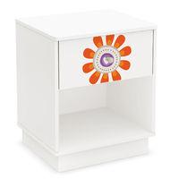 Joy 1 Drawer Bedside Table with Flower Decals