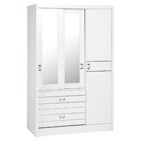 Jordan 3 Door 2 Drawer Sliding Mirrored Wardrobe