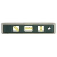 Johnson Level and Tool 5500M-GLO 9-Inch Magnetic Glo-View Aluminum Torpedo Level with Rare Earth Magnets - 3 Vial