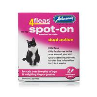 Johnsons 4fleas Dual Action Spot On for Cats Over 4kg
