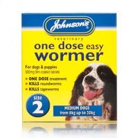 Johnsons Easy One Dose Wormer for Medium Dogs