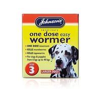 Johnsons One Dose Easy Wormer for Larger Dogs Size 3 30g - Bulk Deal of 6x