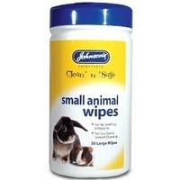 Johnson\'s Clean \'n\' Safe Wipes for Small Animals ( x 50 wipes)