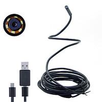 joyshine 35m 7mm 6led 2 in 1 android endoscope waterproof inspection c ...