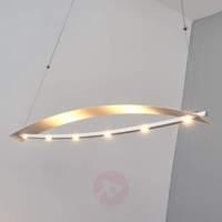 Joka hanging lamp in white, height-adj., dimmable