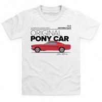Jon Forde Original Pony Car Kid\'s T Shirt