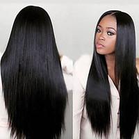 joywigs fashion unprocessed 100 virgin straight human hair wig for bla ...