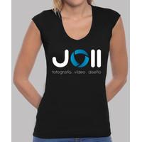 joii girl t-shirt peak - black