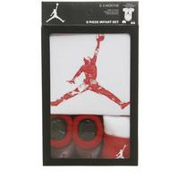 Jordan Crib 3 Piece Set WHITE RED