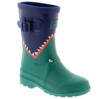 Joules Junior Boys Welly Green Dino