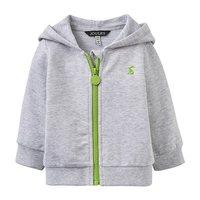 Joules Infant Dino Hooded Sweatshirt Grey Marl