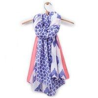 Joules Harmony Scarf Pool Blue Ikat