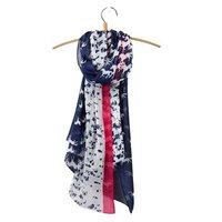 Joules Wensley Scarf Cerise French Navy Horse