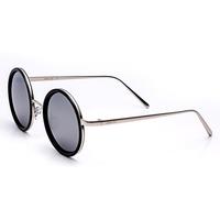 JOGAL Classical Vintage Retro New Metal Frame Sunglasses Sun Glasses Driving UV400 Round Unisex Fashion Man Woman Coating Mirror