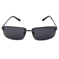 JOGAL Luxury Sun Glasses Polarized Sunglasses Driving Man Male Fashion Metal Frameless Lightweight Retro Vintage UV400