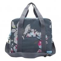 Joules Printed Cool Bag, Grey Floral, One Size