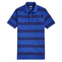 Joules Mens Filbert Striped Polo Shirt, Bold Blue Stripe, Large