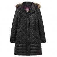 Joules Snowshill Padded Jacket, Black, UK6