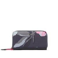 Joules Fairford Printed Canvas Purse Grey Beau Bloom