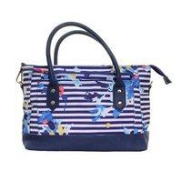 Joules Everyday Printed Canvas Tote Bag Multi Flo Stripe