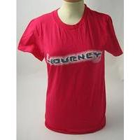 journey journey ladies medium pink 2006 usa t shirt promo t shirt