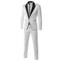 jogal mens casualworkformal pure long sleeve regular sets cottoncotton ...