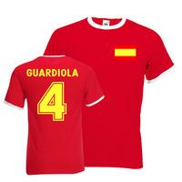 josep guardiola spain ringer tee red