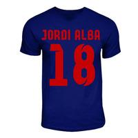 jordi alba barcelona hero t shirt navy